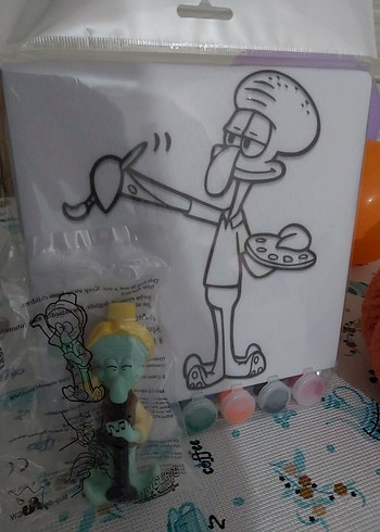 Squidward Figür ve Tuvali - Görsel 4