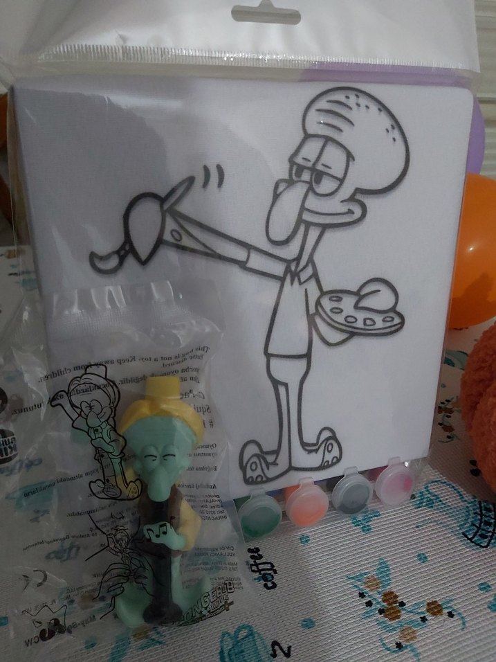 Squidward Figür ve Tuvali - Görsel 4