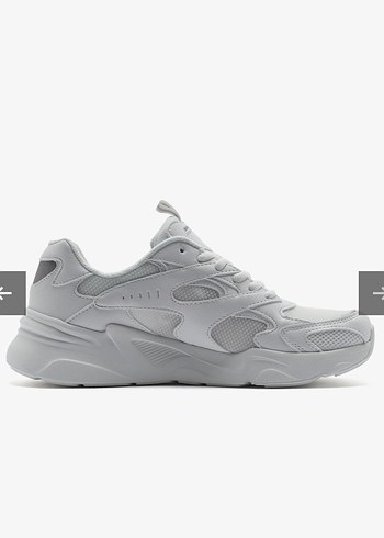 Beyaz Bağcıklı Kadın Spor Ayakkabı - Görsel 6