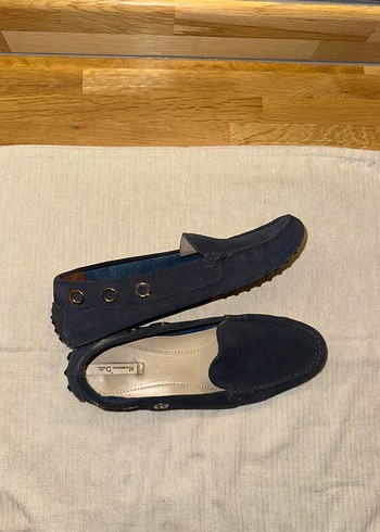 Koyu Mavi Süet Kadın massimo dutti loafer denizci model