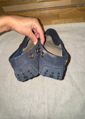 Massimo Dutti Koyu Mavi Süet Kadın massimo dutti loafer denizci model