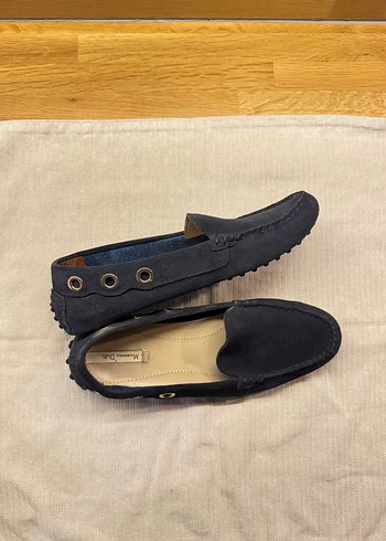 37 Beden Koyu Mavi Süet Kadın massimo dutti loafer denizci model
