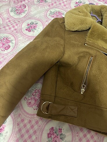 m Beden kahverengi Renk Stradivarius biker ceket