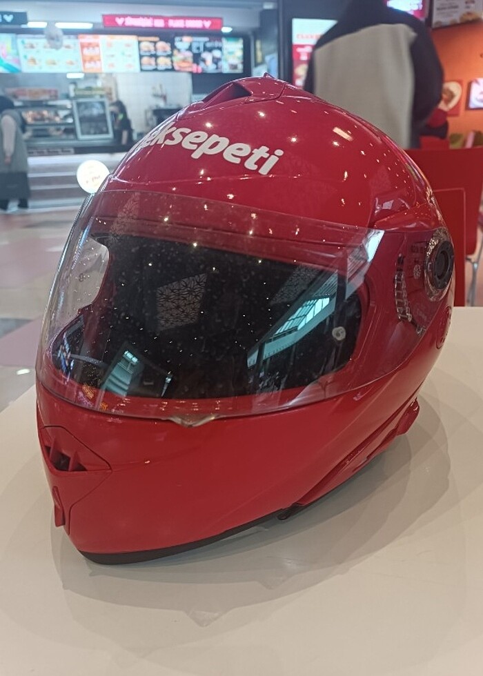 Shark çene açılır kask sıfır gibi M - Görsel 5