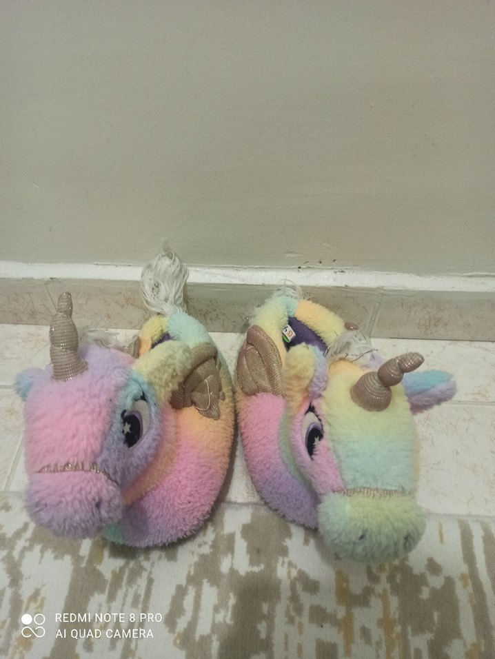 Kızlar İçin Renkli Bağlama Desenli Sıcak Terlik twegy - Görsel 3