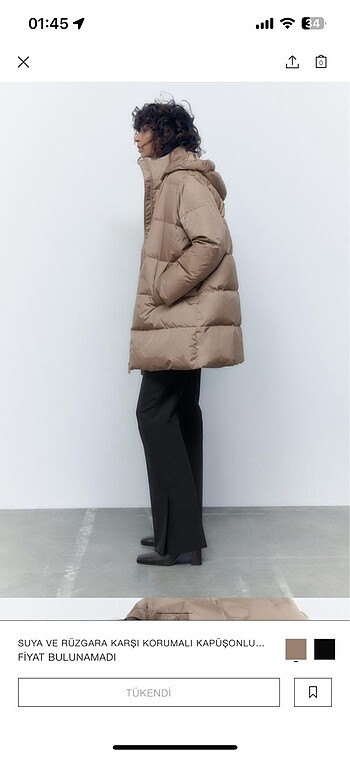 s Beden camel Renk Zara Mont