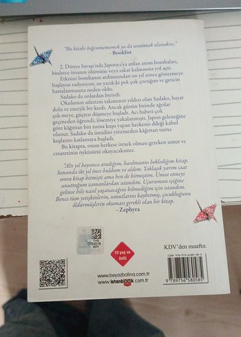 Sadako ve Kağıttan Bin Turna Kuşu - Eleanor Coerr - Görsel 2