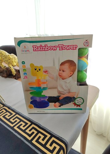 Renkli Eğitici Rainbow Tower Oyuncak