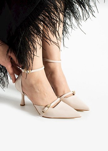 Kadın rugan 7 cm ine topuklu klasik ayakkabı - Görsel 12