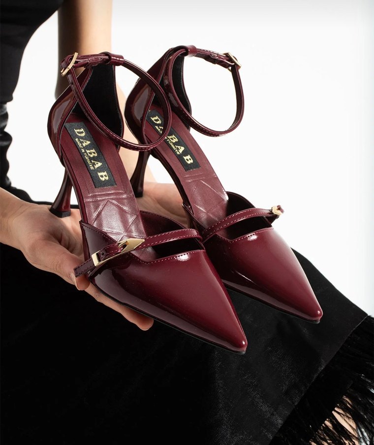 Kadın rugan 7 cm ine topuklu klasik ayakkabı - Görsel 2