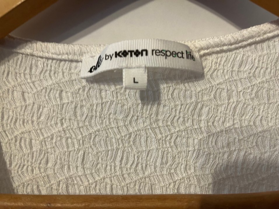 Kısa Beyaz Bürümcük Bohem Crop Bluz - Görsel 3