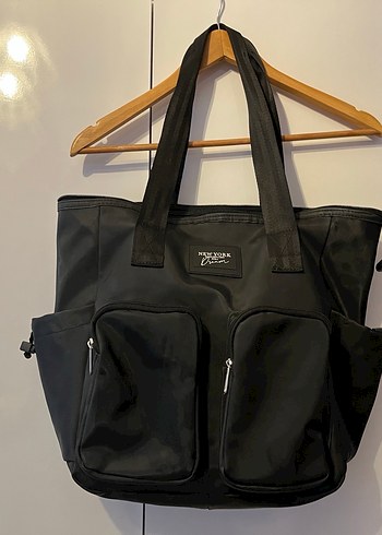 Siyah Fermuarlı Spor Tarz Kadın Omuz Çantası - Görsel 3