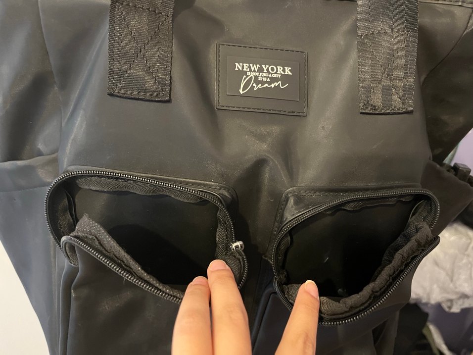 Siyah Fermuarlı Spor Tarz Kadın Omuz Çantası - Görsel 4