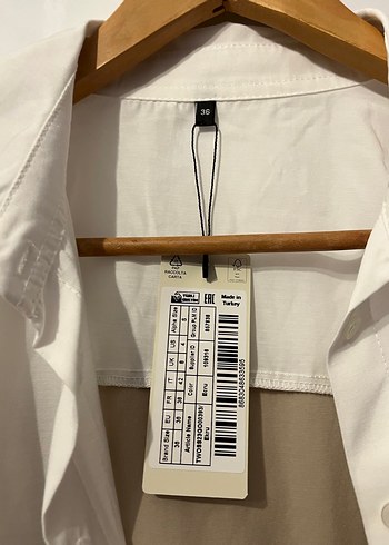 Trendyolmilla Kadın Krem Beyaz Uzun Kollu Oversize Gömlek - Görsel 4