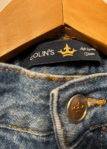 COLINS Kadın Denim Mom Fit Şort - Görsel 2