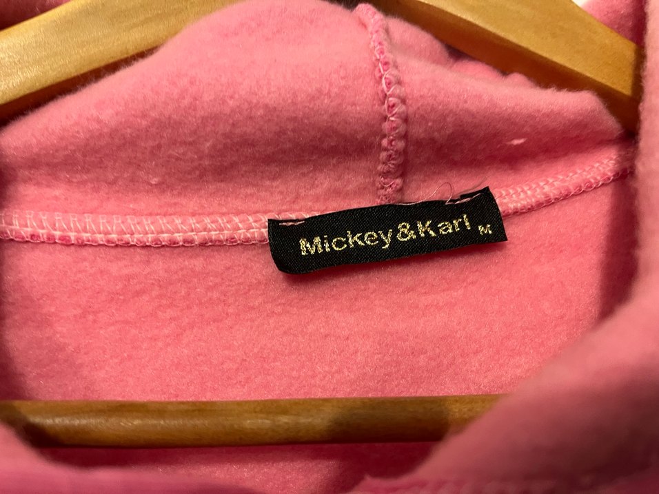 Pembe Desenli Polar Kadın OversizeSweatshirt - Görsel 2