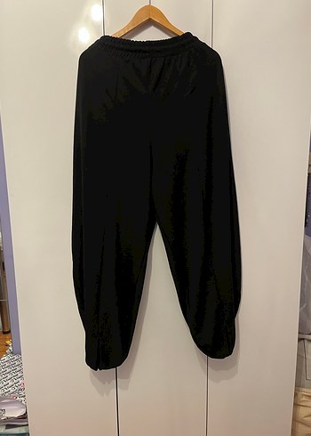 Trendyolmilla Siyah Kadın Şalvar Kesim Kumaş Pantolon - Görsel 3