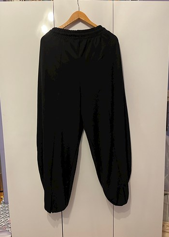 Trendyolmilla Siyah Kadın Şalvar Kesim Kumaş Pantolon - Görsel 4