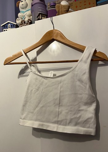 Beyaz Sporcu Crop Bralet Kadın - Görsel 6