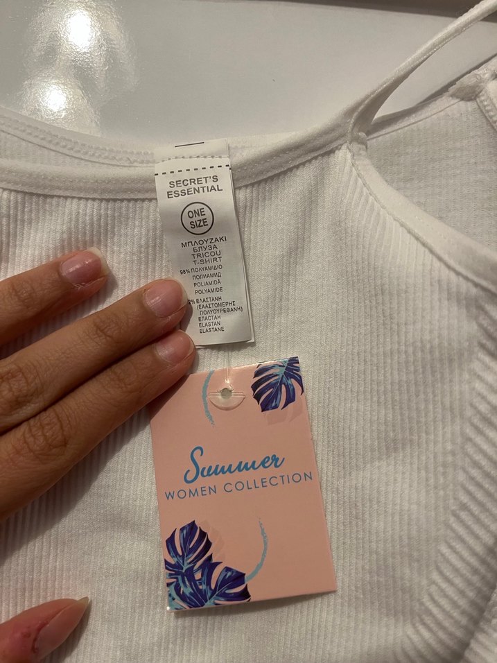 Beyaz Sporcu Crop Bralet Kadın - Görsel 4