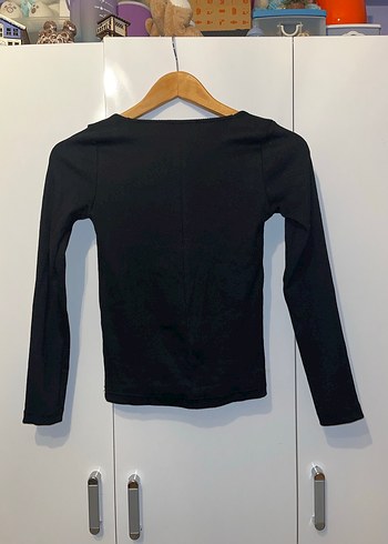 Siyah Uzun Kollu Kadın Bluz - Görsel 2