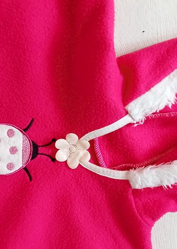 Pembe Püsküllü Nakışlı Kız Panço - Görsel 2