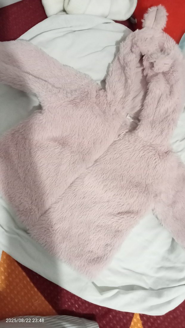 Pembe Kürklü Bebek Kız Tulumu - Görsel 2