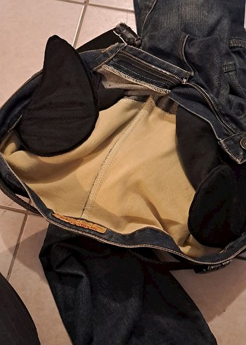 Kevlar Diz ve Bel Korumalı Denim Motorcu Pantolon - Görsel 2