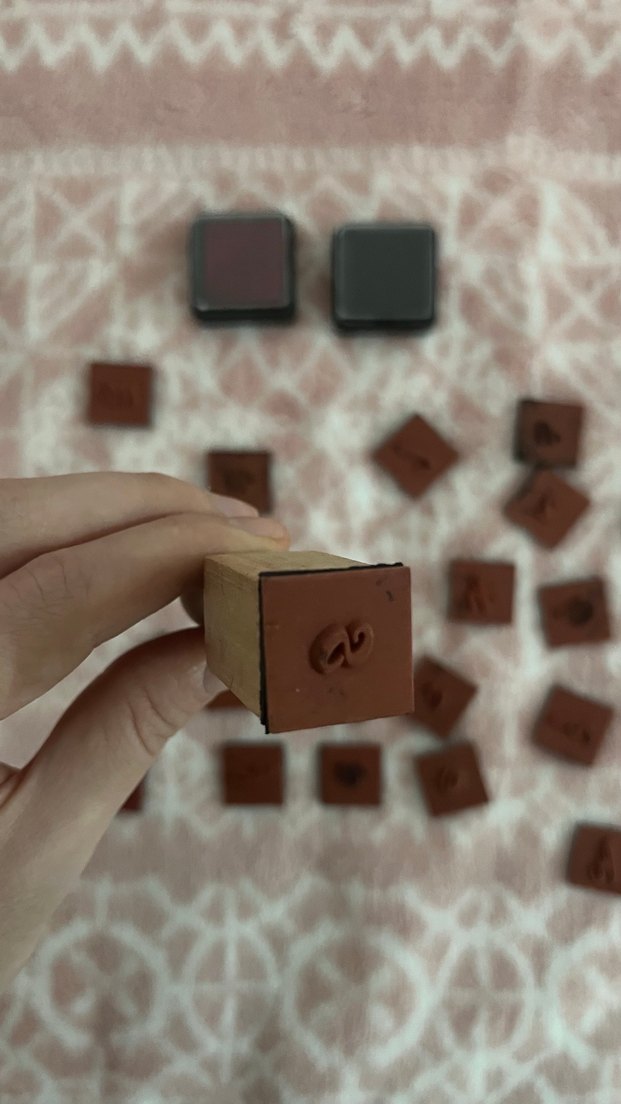 Hobi Mürekkepli Damga, Harfler - Görsel 2