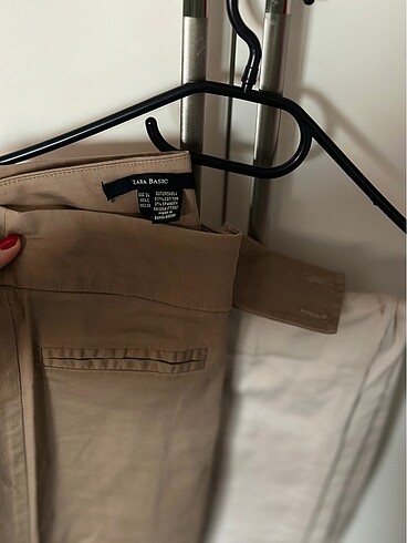 xs Beden camel Renk Zara Kumaş Pantolon