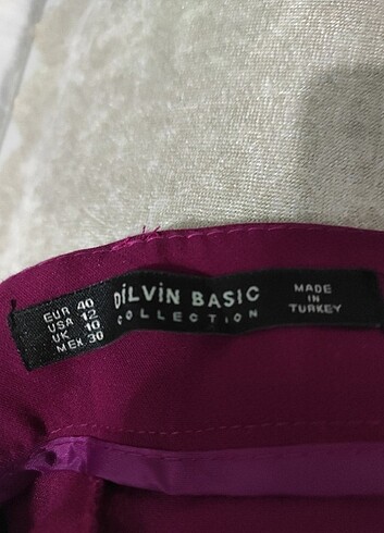40 Beden bordo Renk Dilvin pontolon