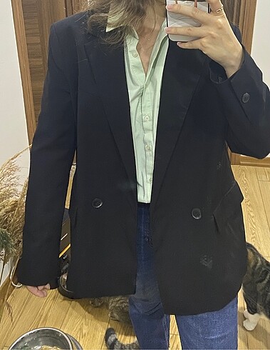 Etiketli Bershka blazer ceket