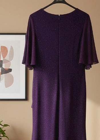 VEDAT Işıltılı Mürdüm Abiye 48 Beden - Görsel 2