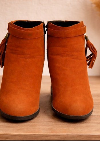 39 Numara Taba Süet Püsküllü Western Bot / Az Kullanılmış - Görsel 2