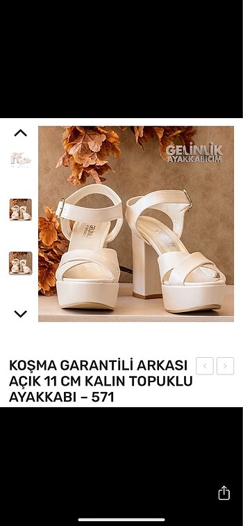 KOŞMA GARANTİLİ GELİNLİK AYAKKABIM