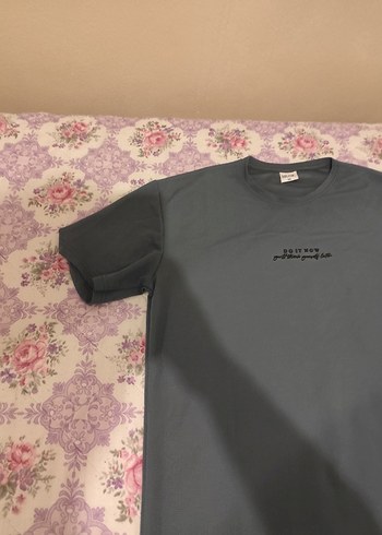 Gri Kısa Kollu Streetwear Erkek Tişört - Görsel 4