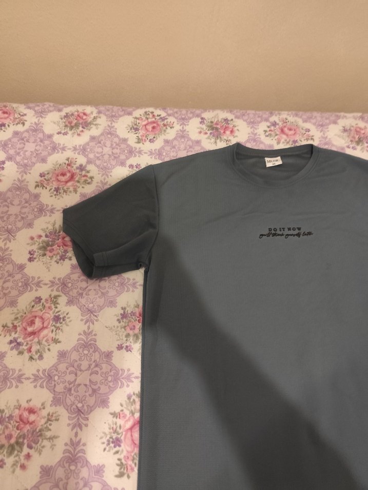 Gri Kısa Kollu Streetwear Erkek Tişört - Görsel 4