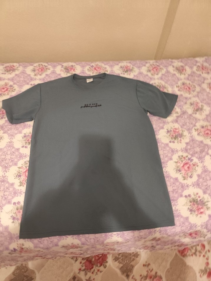 Gri Kısa Kollu Streetwear Erkek Tişört - Görsel 5