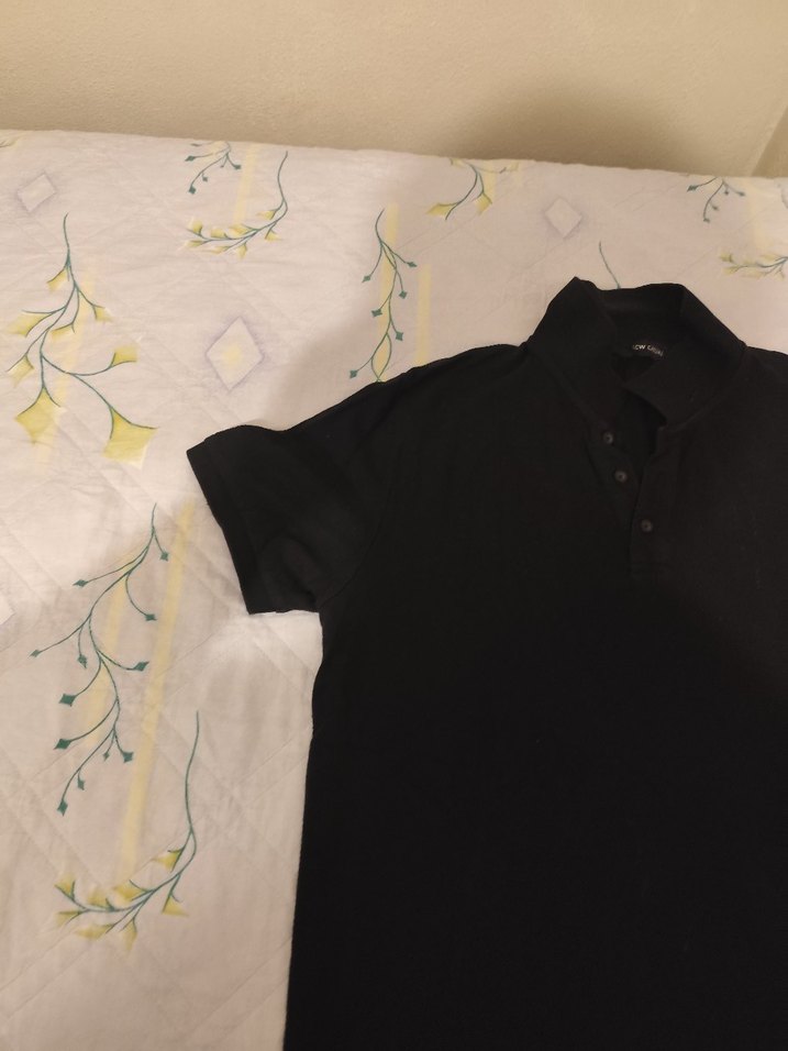 Siyah Erkek Polo Tişört Kısa Kollu - Görsel 2