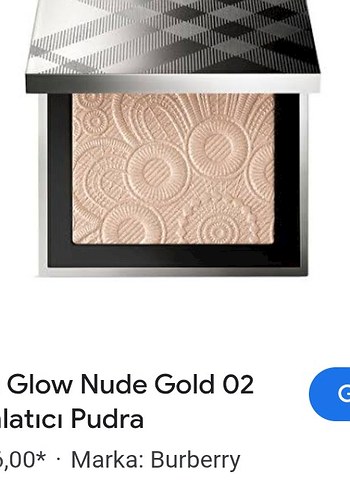 Burberry Glow Nude Gold 02 Aydınlatıcı Pudra