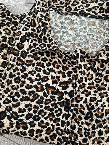 s Beden Leopar pijama takımı