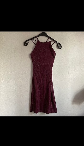 Pull and bear mürdüm elbise