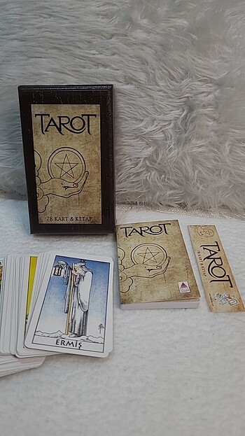  Tarot Kartları Kutulu Kitaplı Tam Deste