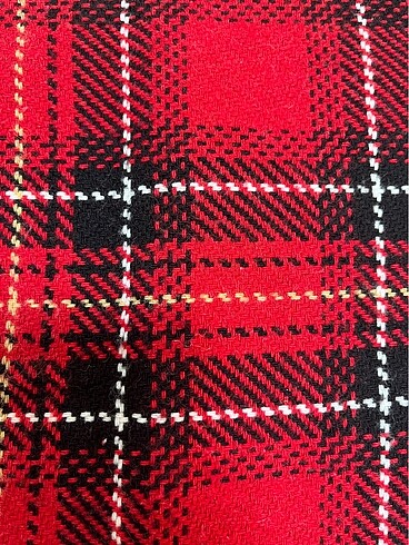 Kaşe Ekoseli Kısa Etek - Görsel 2