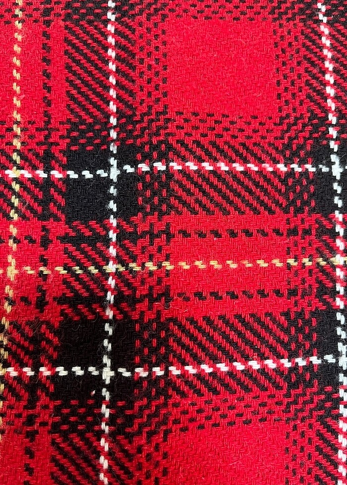 Kaşe Ekoseli Kısa Etek - Görsel 2