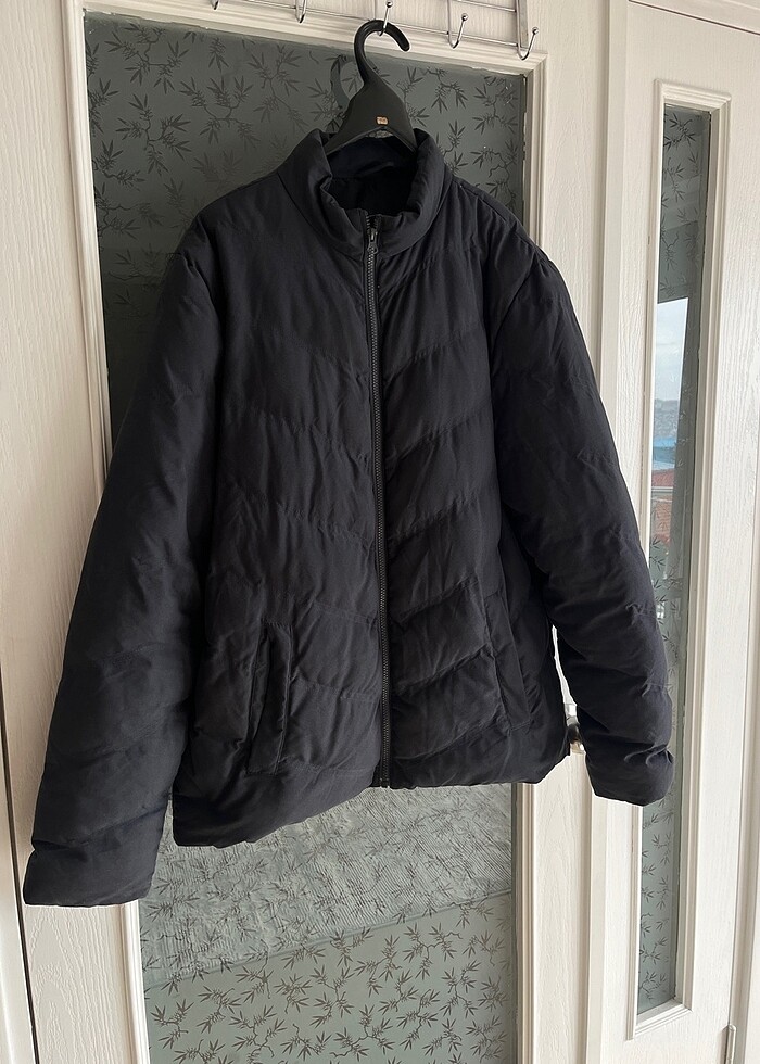 Gri Erkek Mont - Görsel 2