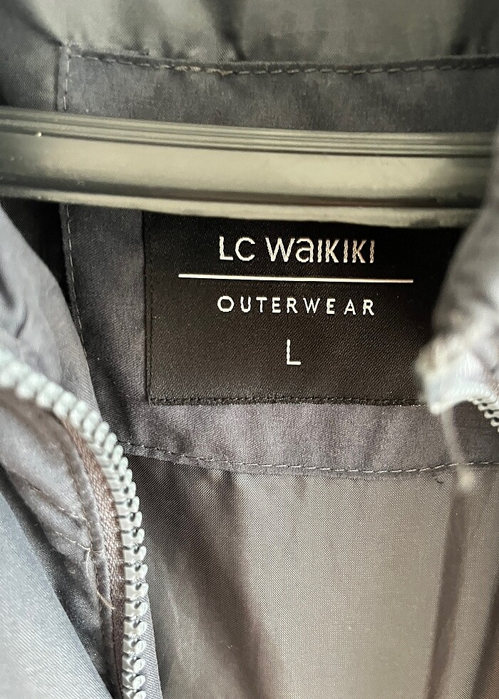 Gri Erkek Mont - Görsel 3