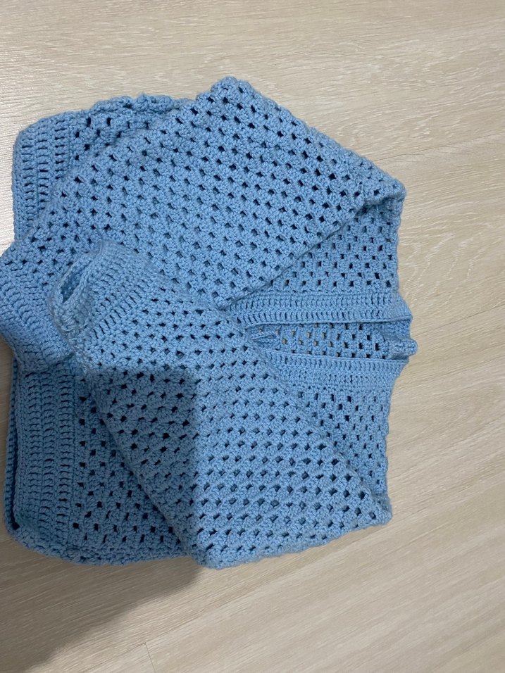 Mavi Örgü hırka annem ördü - Görsel 4