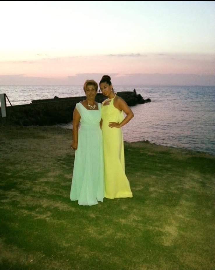 su yesili Drapeli V Yakalı Uzun Abiye Elbise - Görsel 3