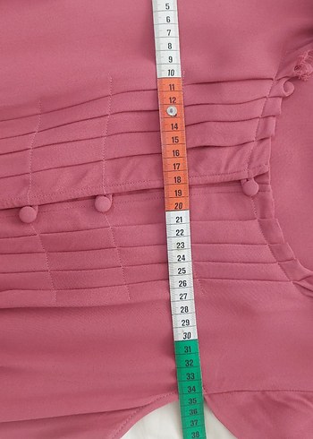 Piliseli Pembe Midi Kadın Elbise - Görsel 7